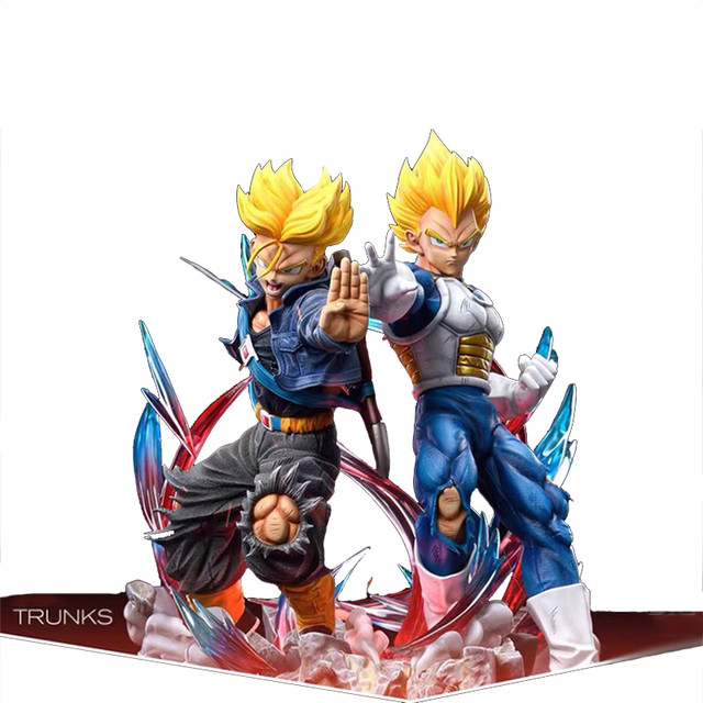 Dragon Ball Anime Action Figure, Vegeta Trunks, Onda Filho, Saiyan Vegeta,  PVC Estátua, Coleção Toy Modelo